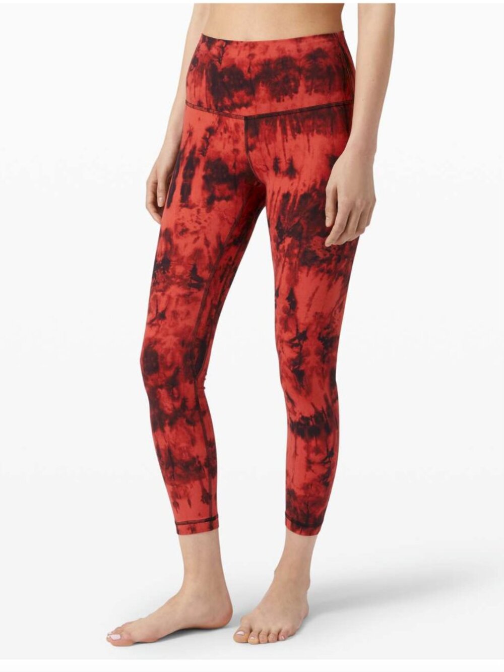Lululemon Align Pant II 25", Game Day Red Black Multi